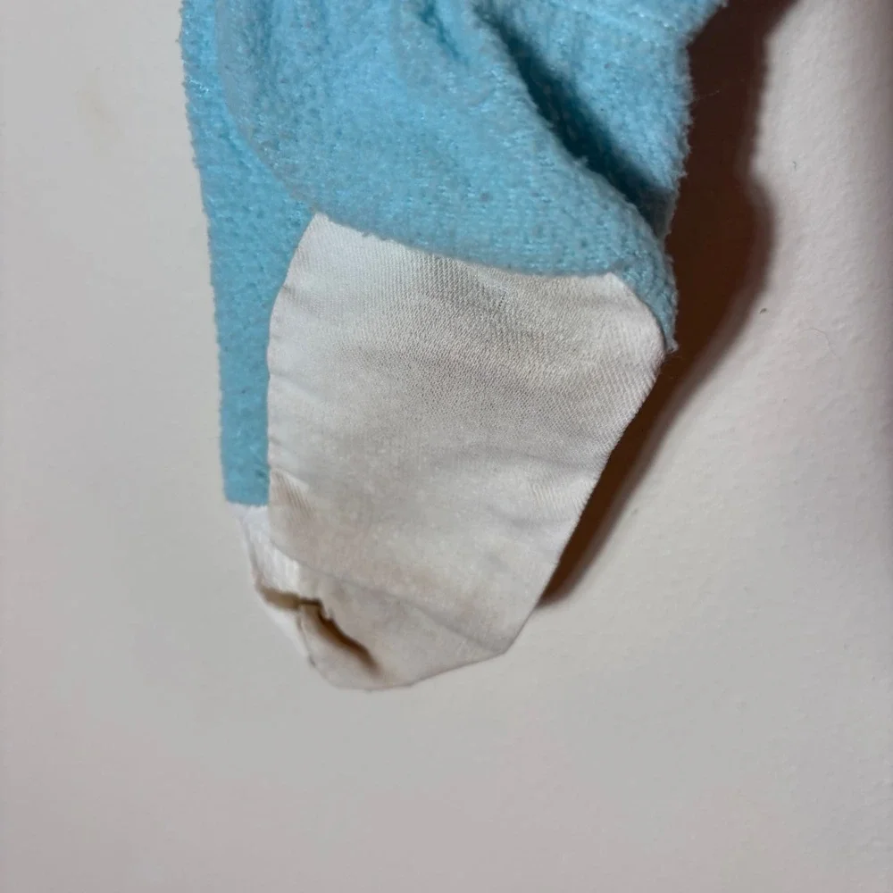 Vintage Carter's USA Footed‎ Sleeper Size 3 Terry Cloth Pastel One Piece